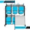Flash Furniture Black Heavy Duty Large Mobile Chair & Table Cart QIN-SHD245425-GG - alternate 7